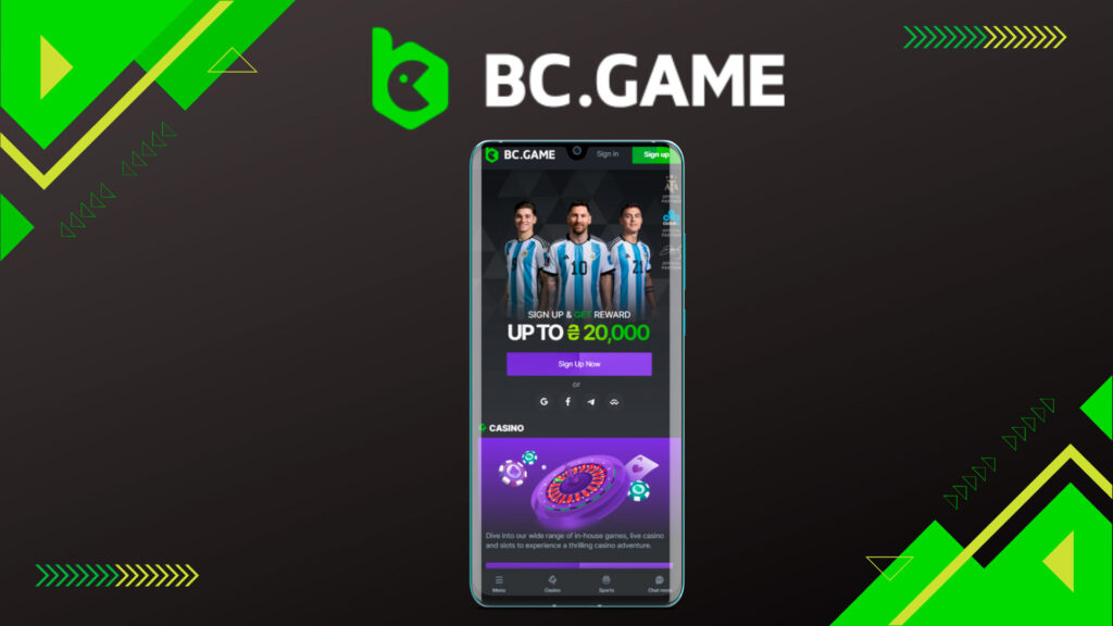 BC game mobile application