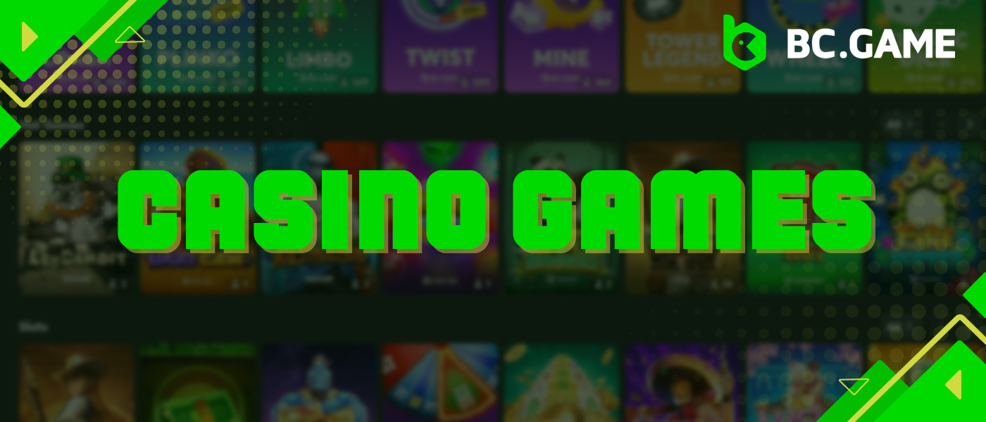 Online casino games available to BC Game users from India