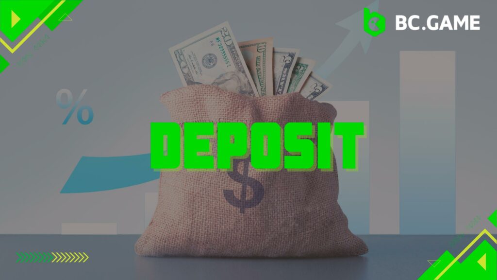 BC game different methods of Deposit Methods